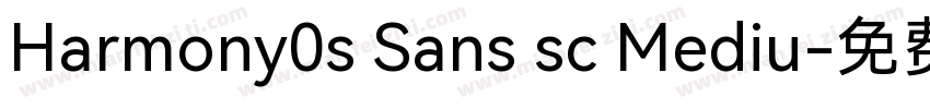 Harmony0s Sans sc Mediu字体转换